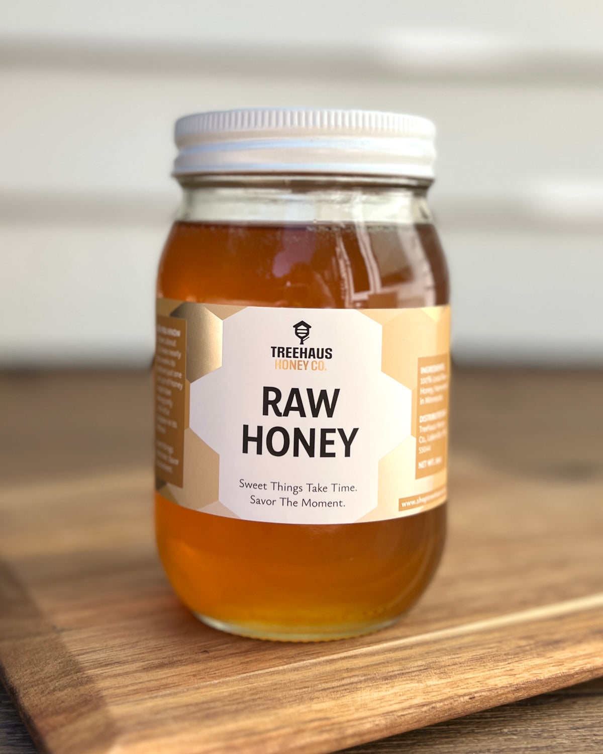16oz Raw, Local Honey | Treehaus Honey Co., Lakeville MN