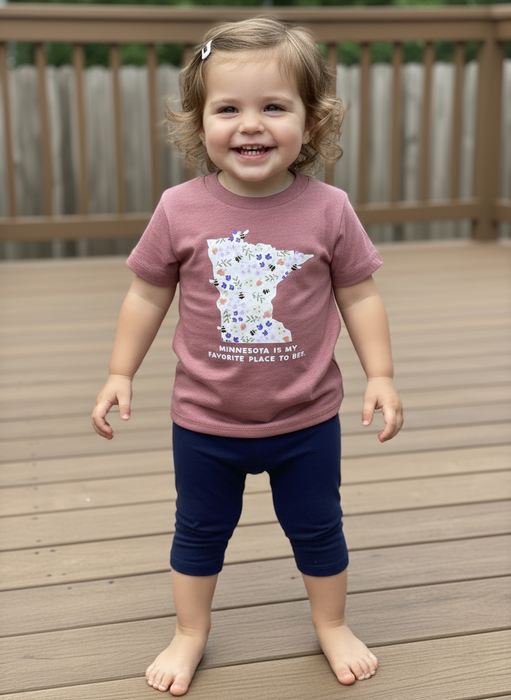 Favorite Place to Bee – Toddler T-Shirt (Mauve)