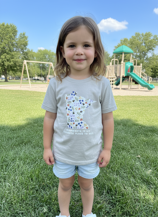 Favorite Place to Bee – Toddler T-Shirt (Beige)