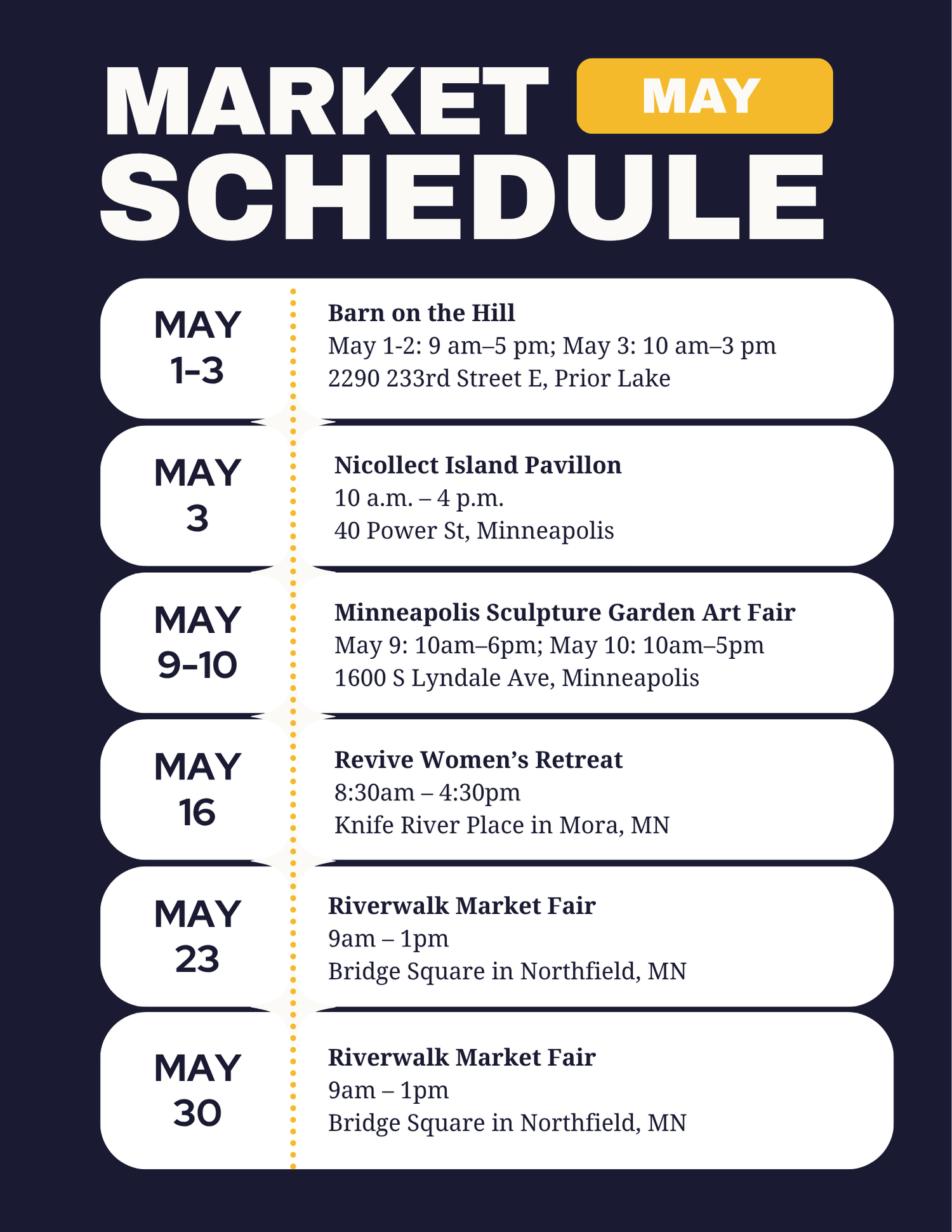 May Markets & Events
