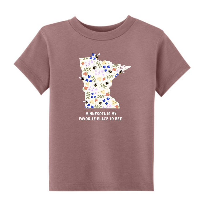 Favorite Place to Bee – Toddler T-Shirt (Mauve)
