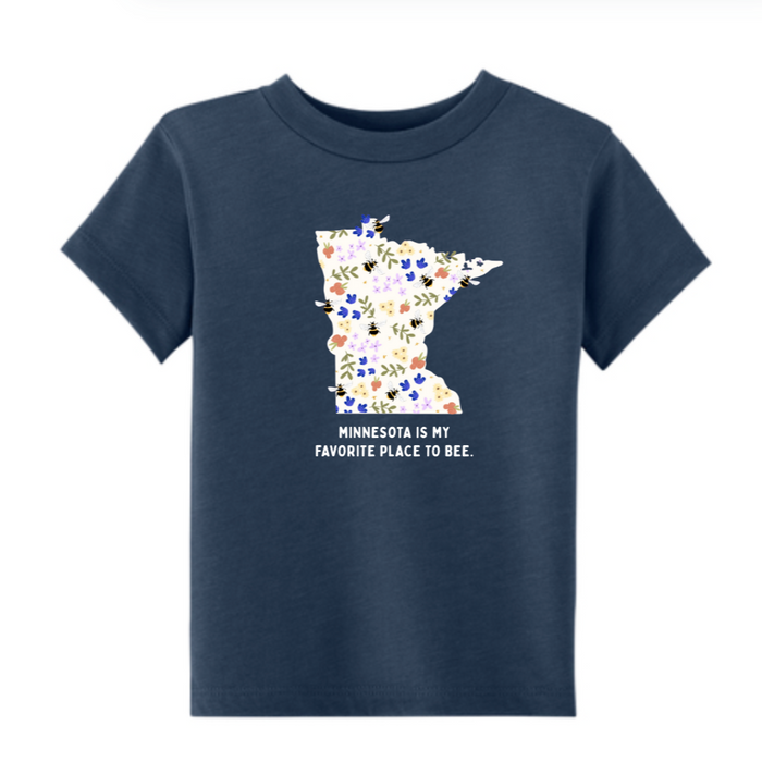 Favorite Place to Bee – Toddler T-Shirt (Navy)