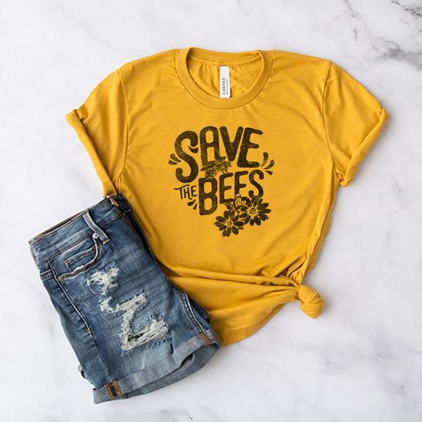 Save the Bees T-Shirt — Yellow